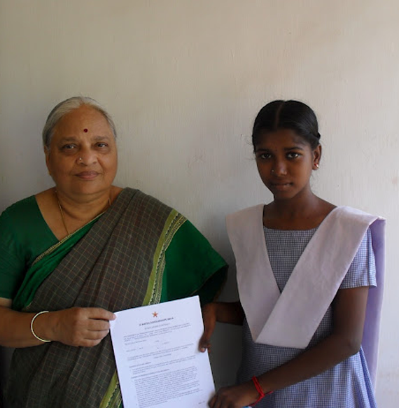 Vijayalakshmi - Third Starfish Scholarships India Scholarship Award Winner